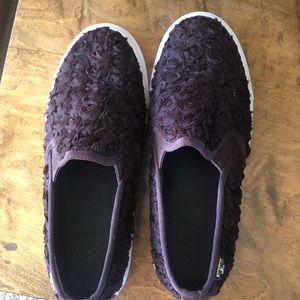 Brown flowers tory Burch slip one